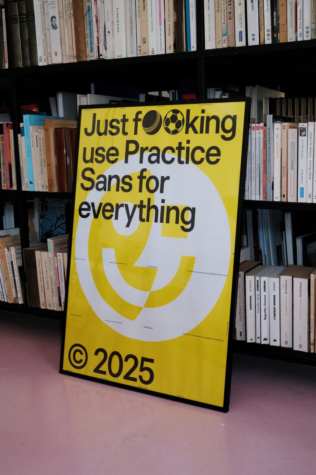 Poster: Just F**king Use Practice Sans